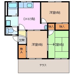 中川原駅 徒歩30分 1階の物件間取画像